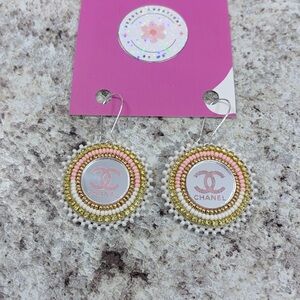 Handmade Beaded Statement Earrings